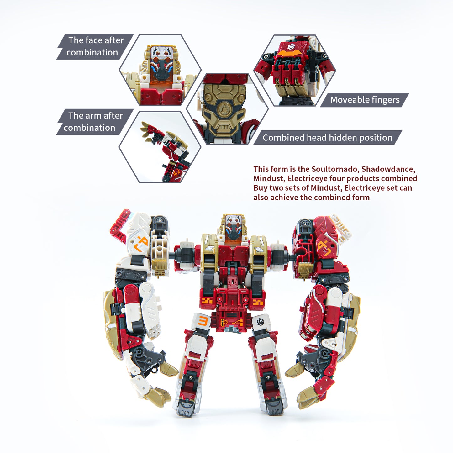 52TOYS BEASTBOX BB-34ME Mindust & Electric Eye Deformation Toys Action Figure, Transforms in Mecha and Cube