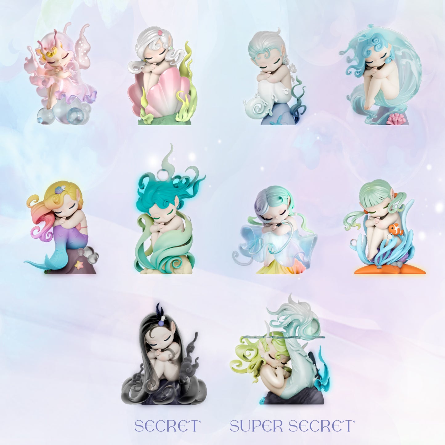 52TOYS Sleep Sea Elves, 1PC Blind Box, Gift for Birthday Party Holiday
