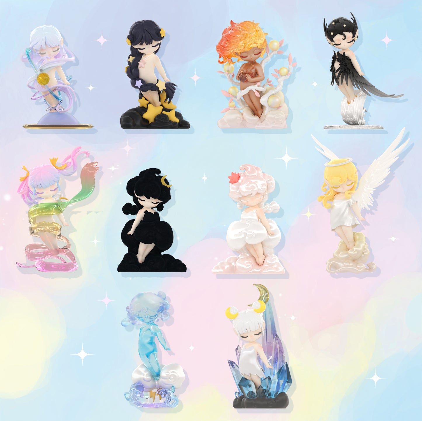 52TOYS Blind Box Sleep Sky Elves, Action Figure Collectible Toy Desktop Decoration