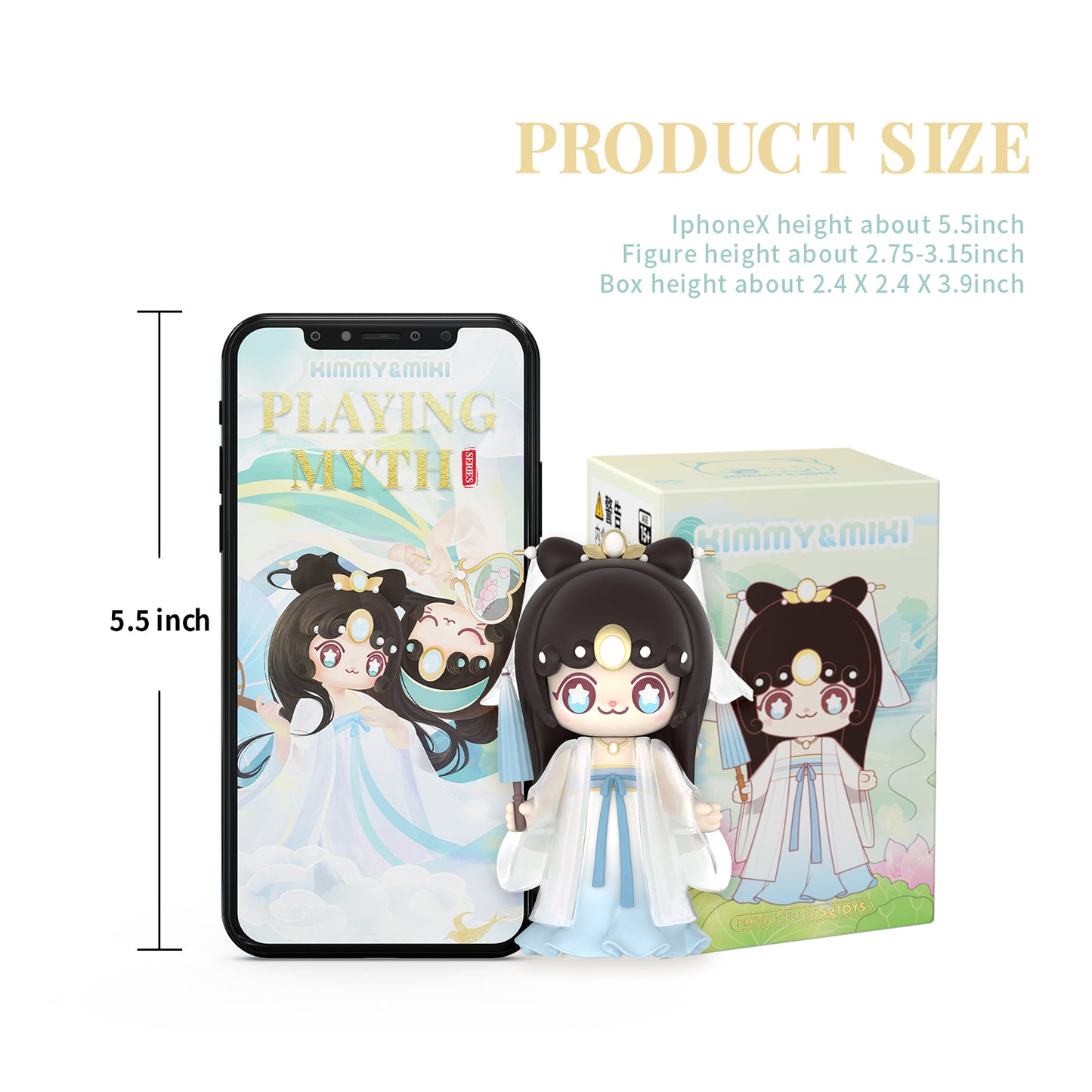 52TOYS Blind Box Kimmy&Miki Myth Series 1Pc Action Figures, Random Cute Popular Collectible Art Toy, Hot Toys Creative Gift for Boy Girl