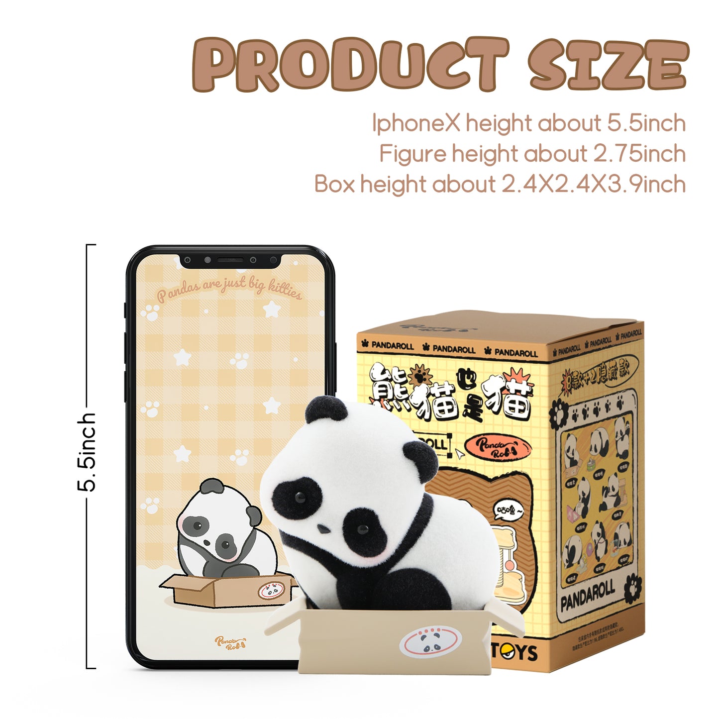 52TOYS PANDAROLL Panda As A Cat, 1PC Cute Action Figure Box Toy Kawaii Figures Popular Collectible Art Toy Cute Figure Creative Gift