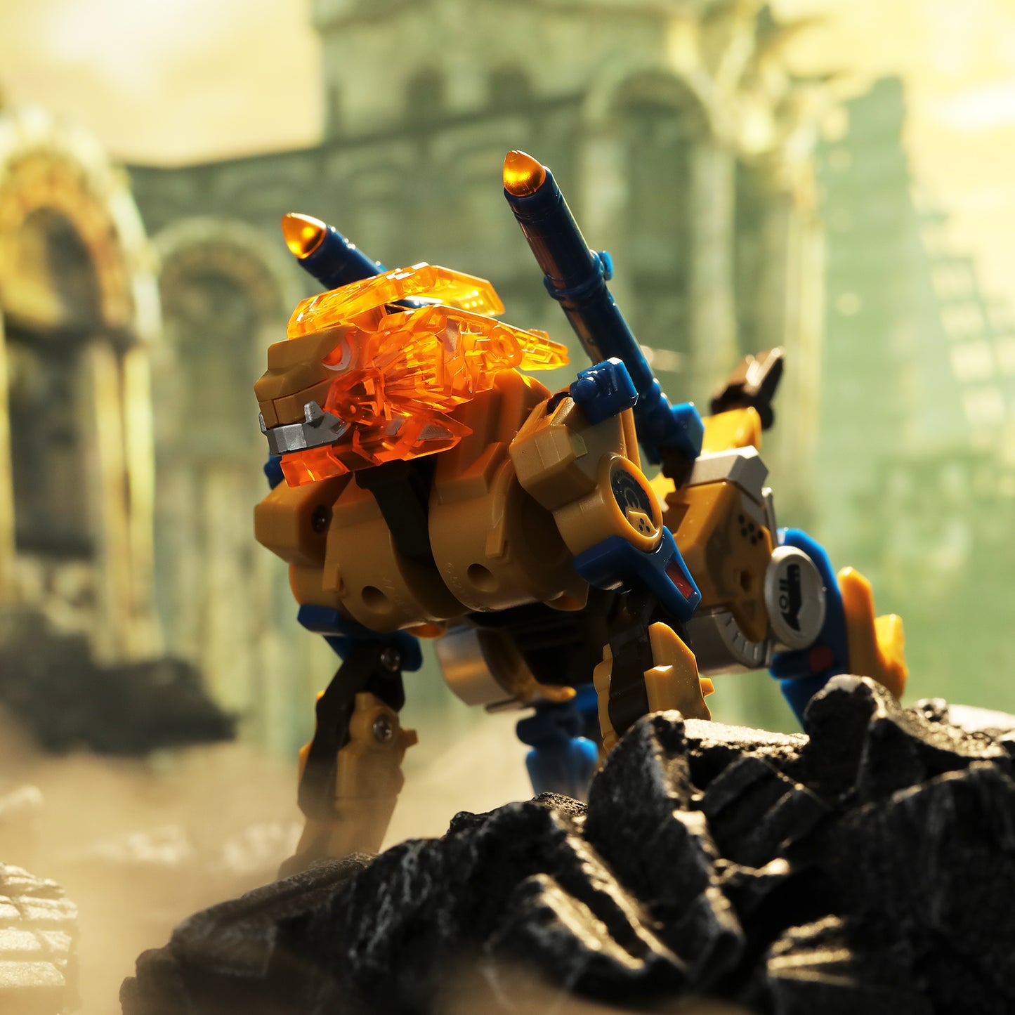 52TOYS BEASTBOX BB-19 Desertmeteor Lion Deformation Toys Action Figure, Transforms in Mecha and Cube