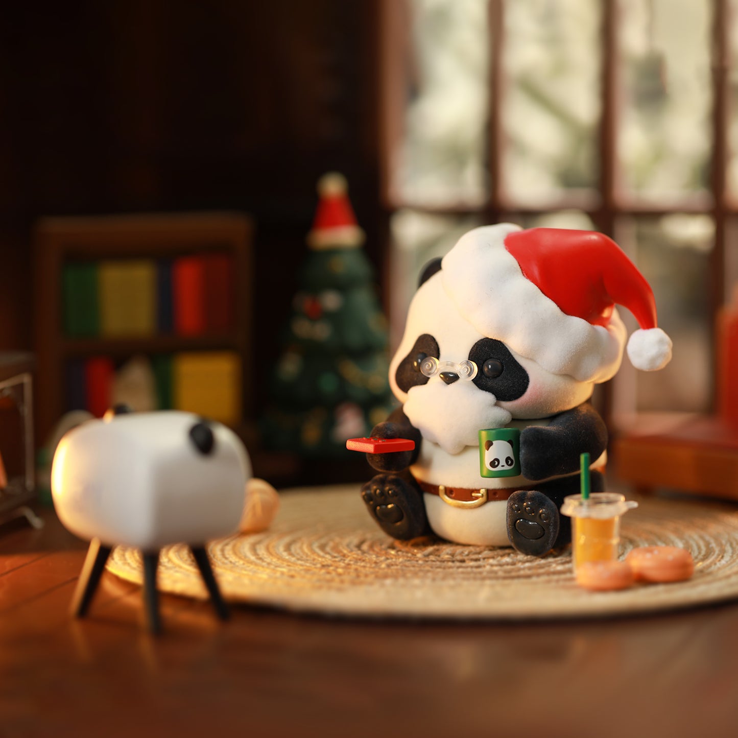52TOYS Panda Roll Winter Limited - Peace and Joy Action Figure, Cute Kawaii Collectible Panda Figures Toys, Creative Gift
