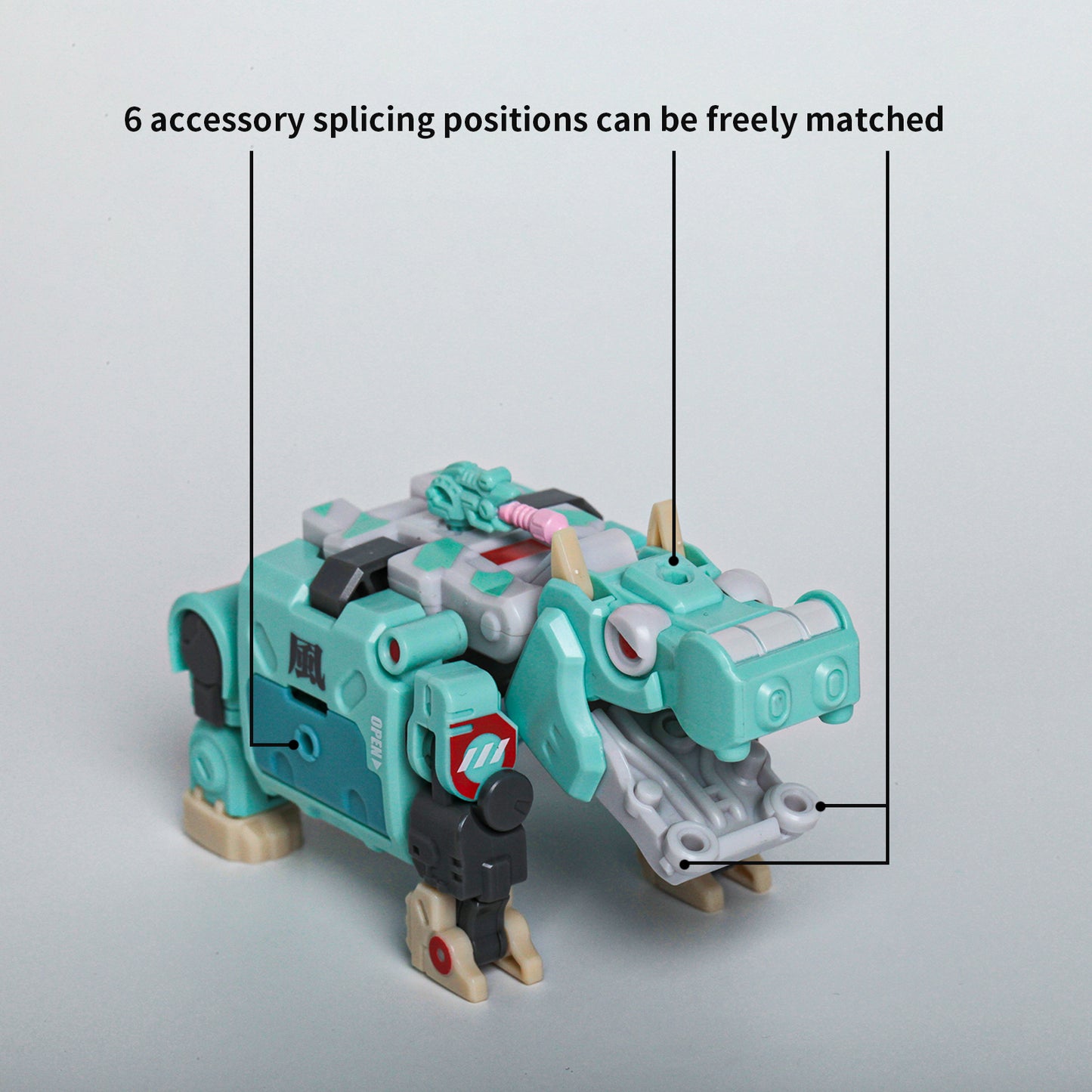 52TOYS BEASTBOX BB-07 BEHEMOTH Deformation Toys Action Figure, Transforms in Mecha and Cube
