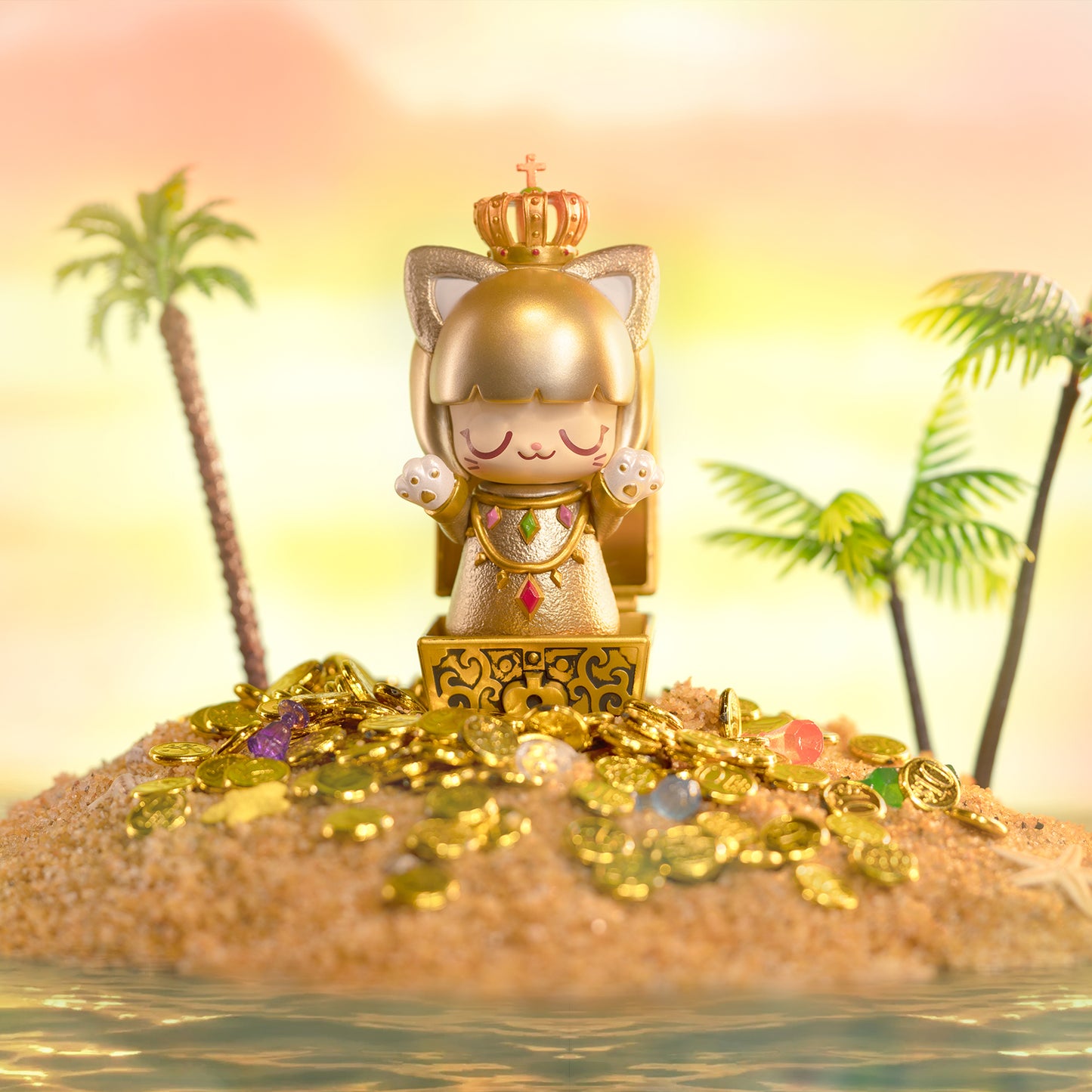 52TOYS Kimmy&Miki Under The Sea 1PC Action Figure Collectible Toy Art Cute Desktop Decoration 3 Inch Creative Gift for Birthday Party Chirstmas