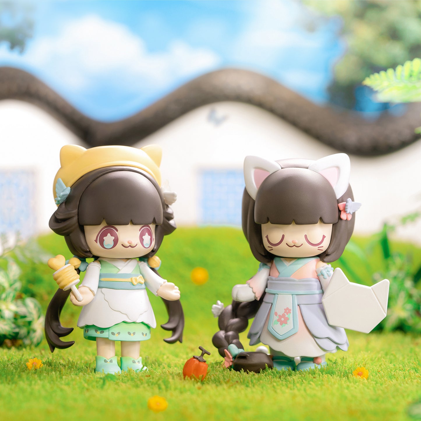 52Toys Kimmy & Miki Four Seasons Story Series 1PC Action Figure Collectible Toy Desktop Decoration 3.3 Inch Gift for Birthday Party Holiday