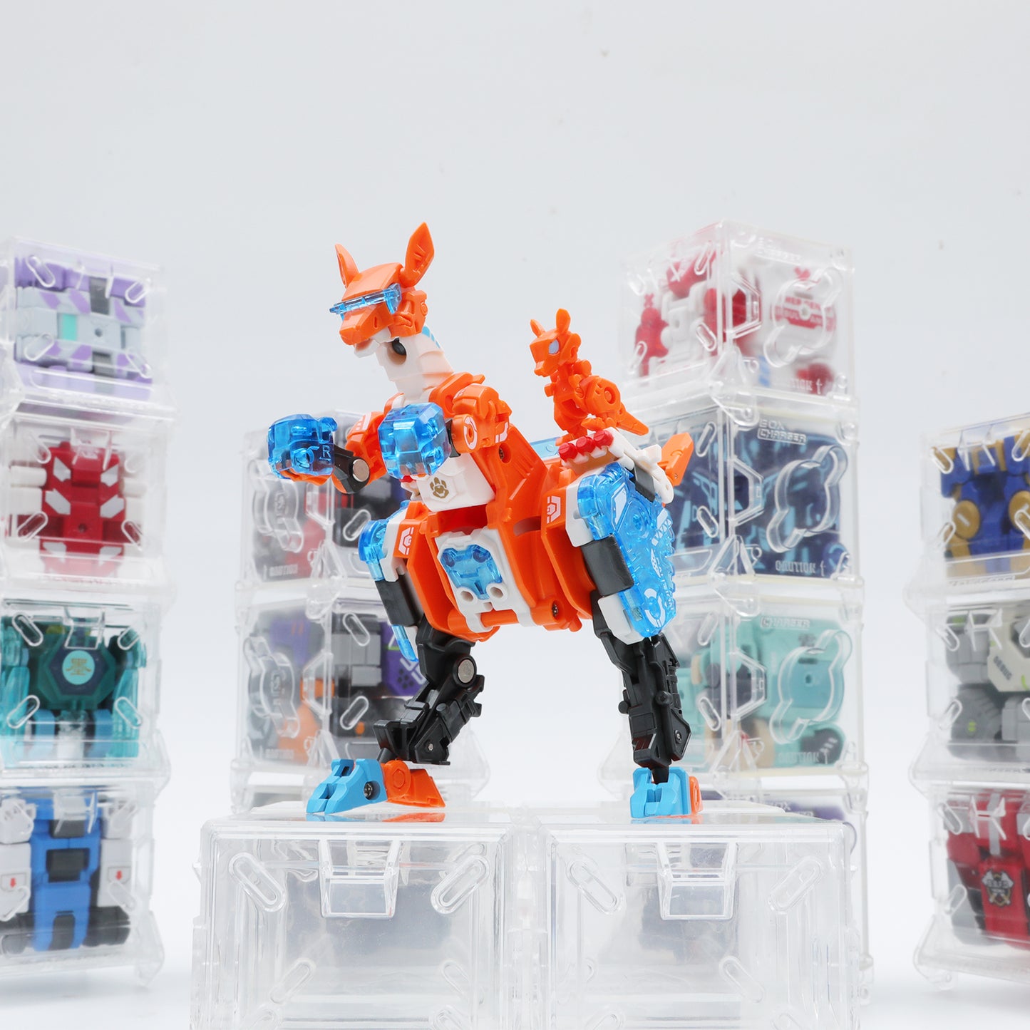 52TOYS BEASTBOX BB-35 RICOCHET Kangaroo Deformation Toys Action Figure, Transforms in Mecha and Cube