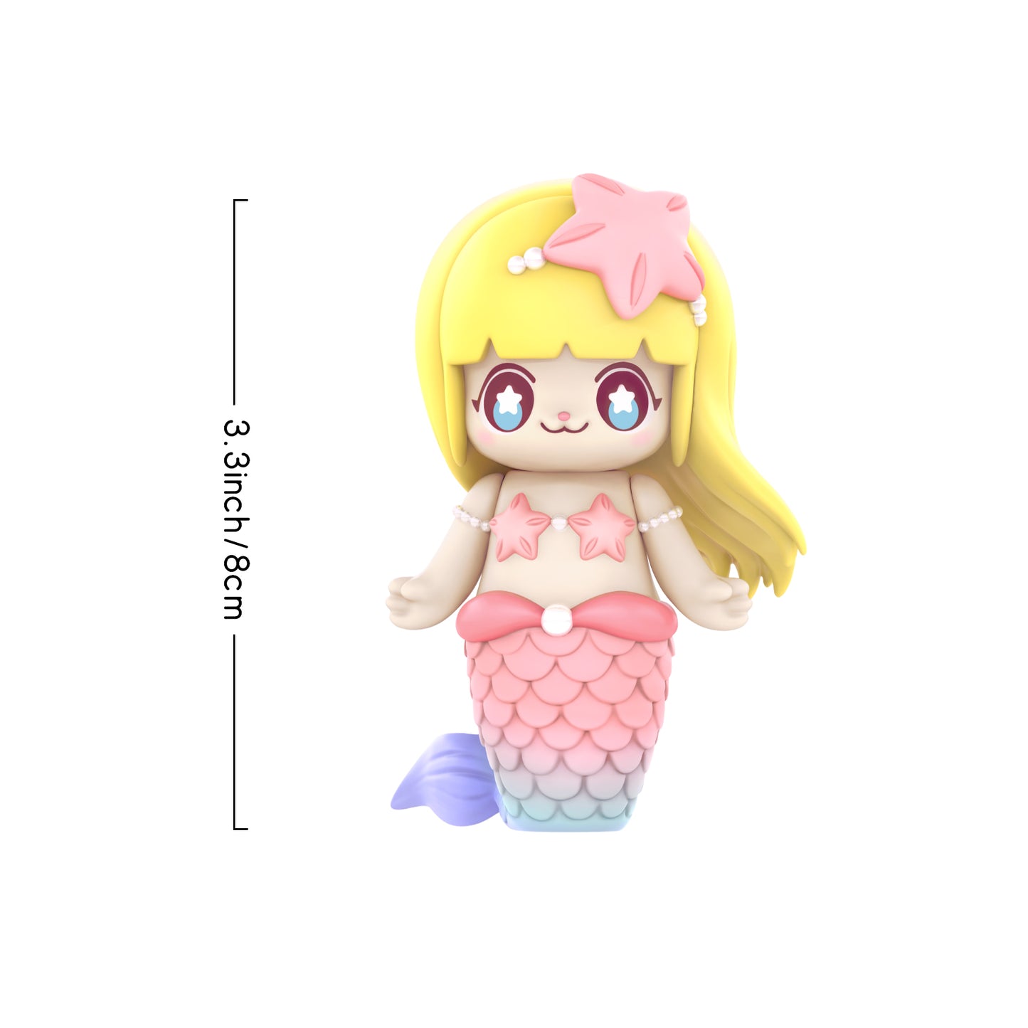 52TOYS Kimmy&Miki Under The Sea 1PC Action Figure Collectible Toy Art Cute Desktop Decoration 3 Inch Creative Gift for Birthday Party Chirstmas