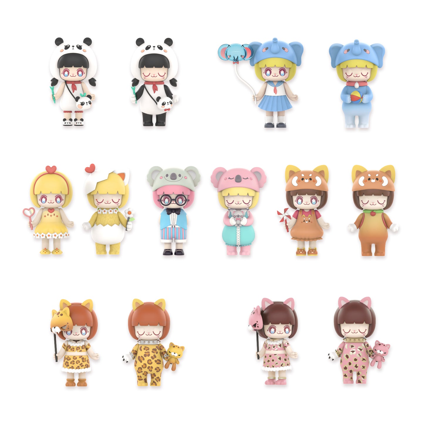 52Toys Blind Box Kimmy&Miki Animal Series 2, 1PC Action Figure, Collectible Toy Desktop Decoration 3 Inch, Gift for Birthday or Party