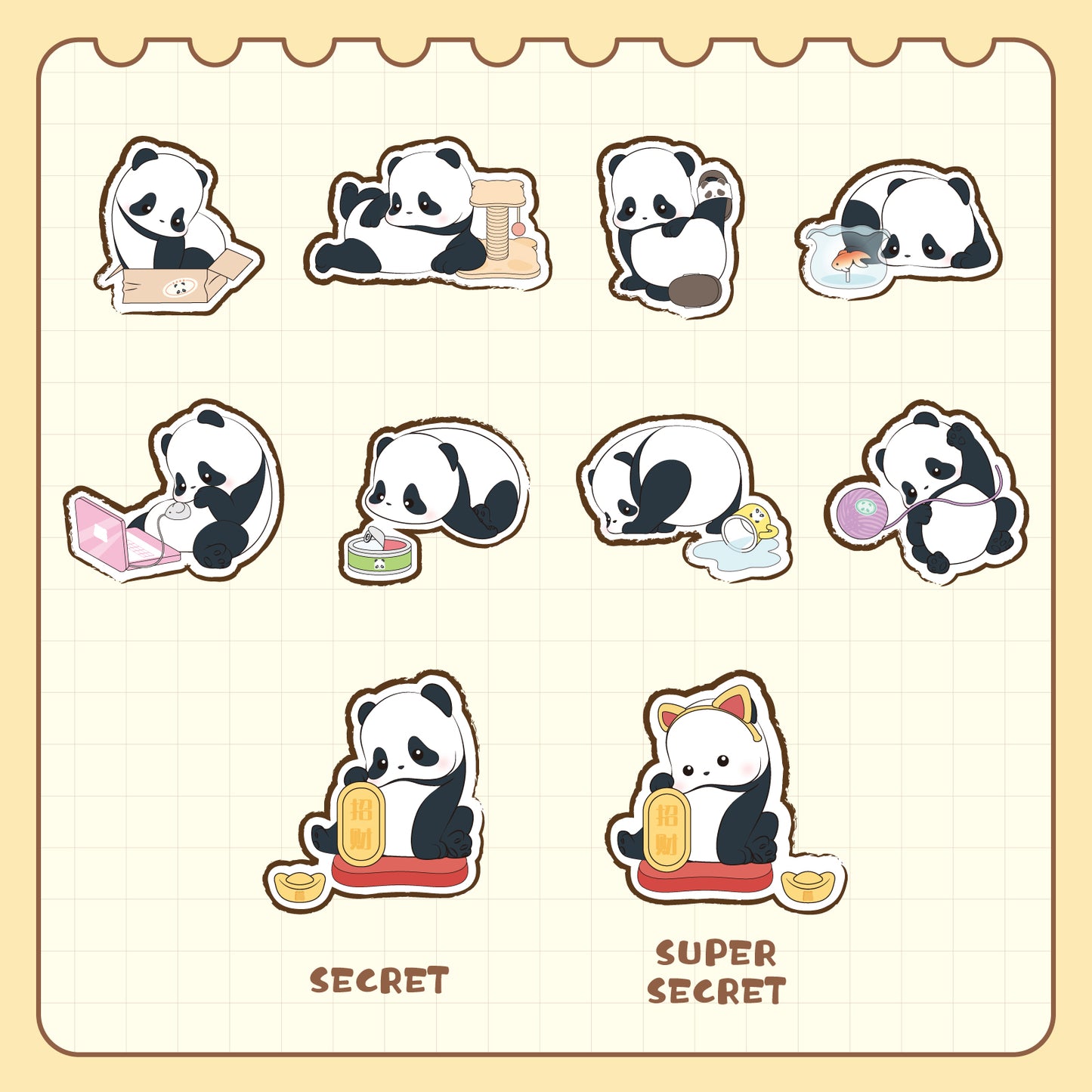 52TOYS PANDAROLL Panda As A Cat, 1PC Cute Action Figure Box Toy Kawaii Figures Popular Collectible Art Toy Cute Figure Creative Gift