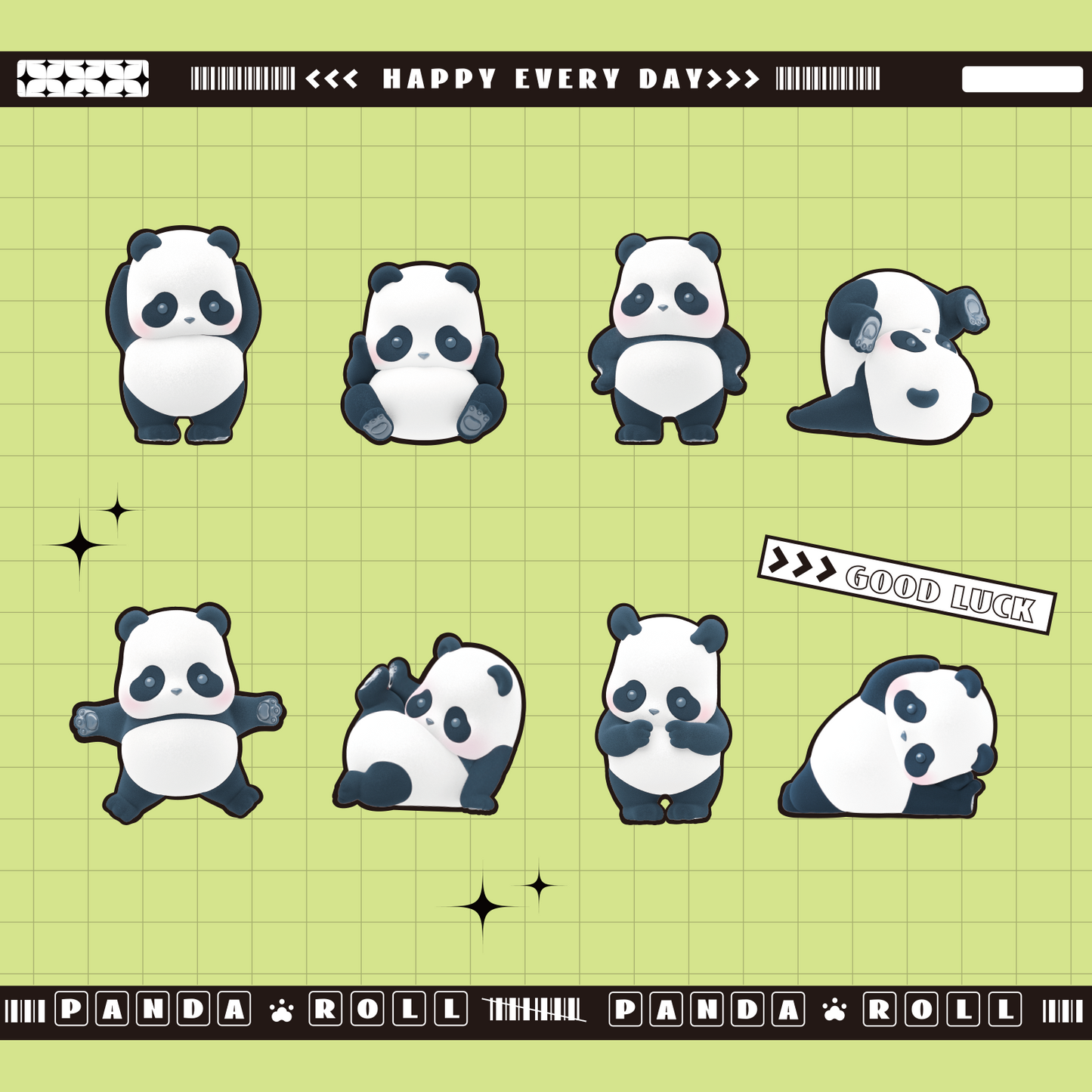 52TOYS Blind Box Panda Roll Daily Series 2, Action Figure Collectible Toy Desktop Decoration