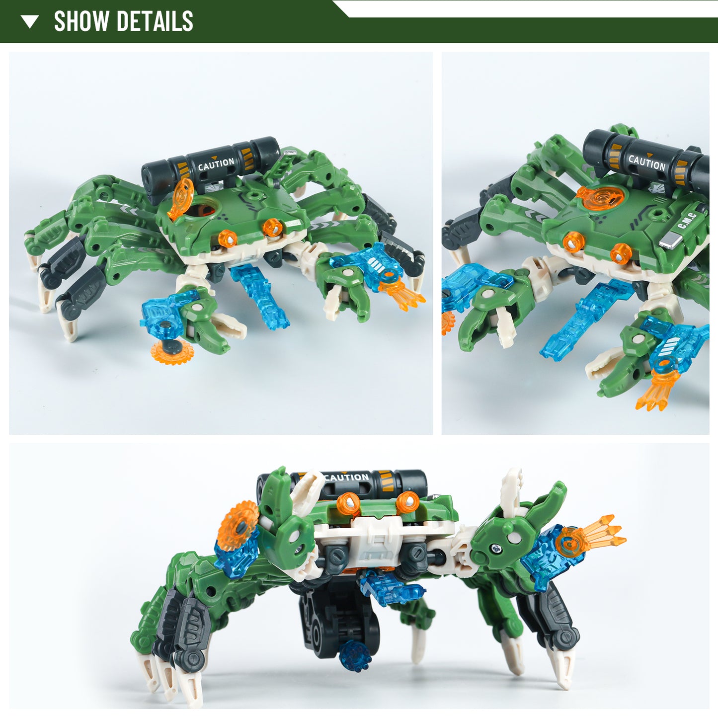 52TOYS BEASTBOX BB-16 KANIBAL Crab Deformation Toys Action Figure, Transforms in Mecha and Cube