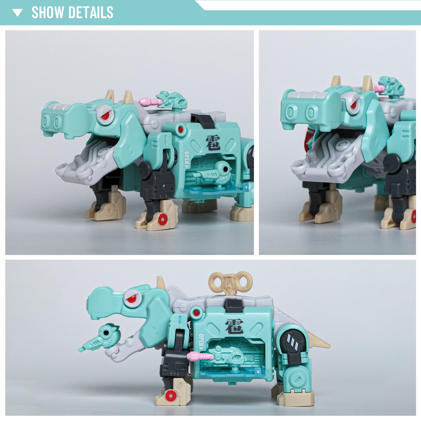 52TOYS BEASTBOX BB-07 BEHEMOTH Deformation Toys Action Figure, Transforms in Mecha and Cube