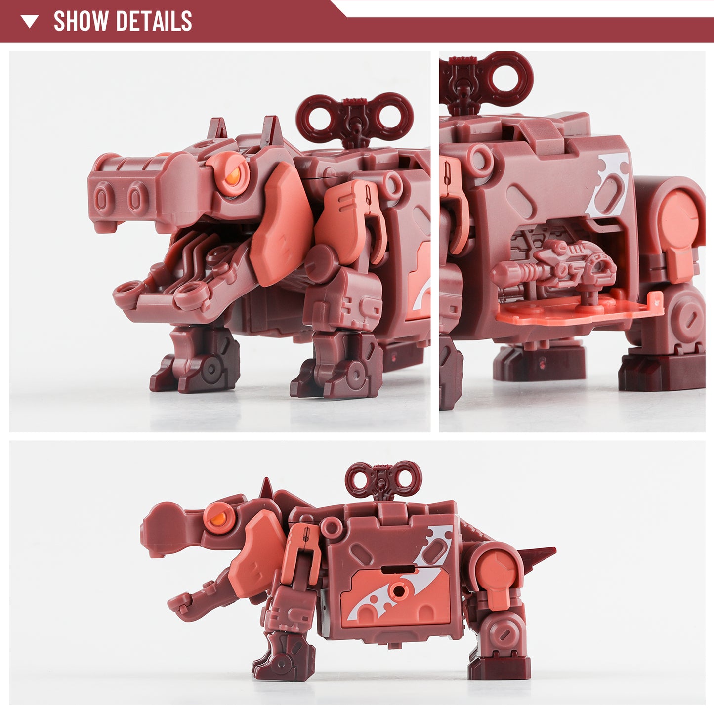 52TOYS BEASTBOX BB-07HA HIPPO Deformation Toys Action Figure, Transforms in Mecha and Cube