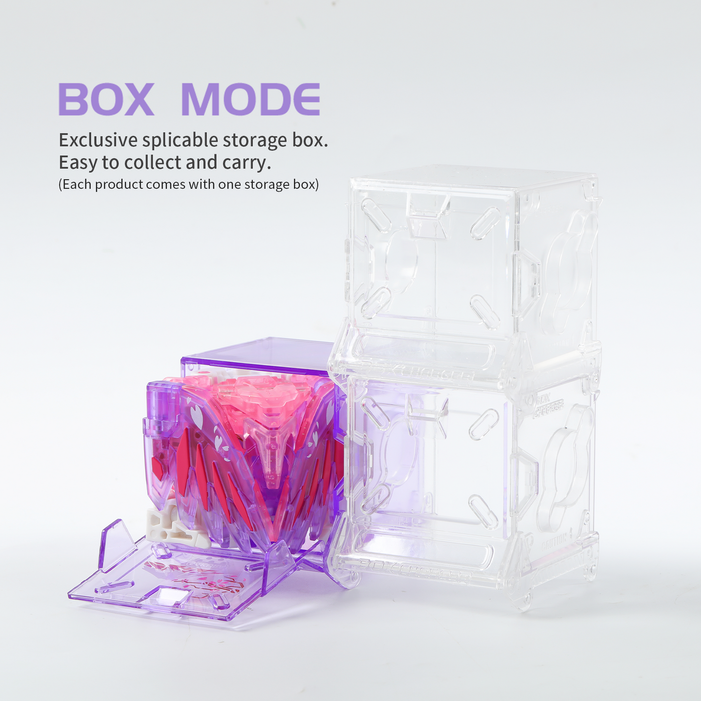 52TOYS BEASTBOX BB-10BL BLOSSOM Parrot Deformation Toys Action Figure, Transforms in Mecha and Cube