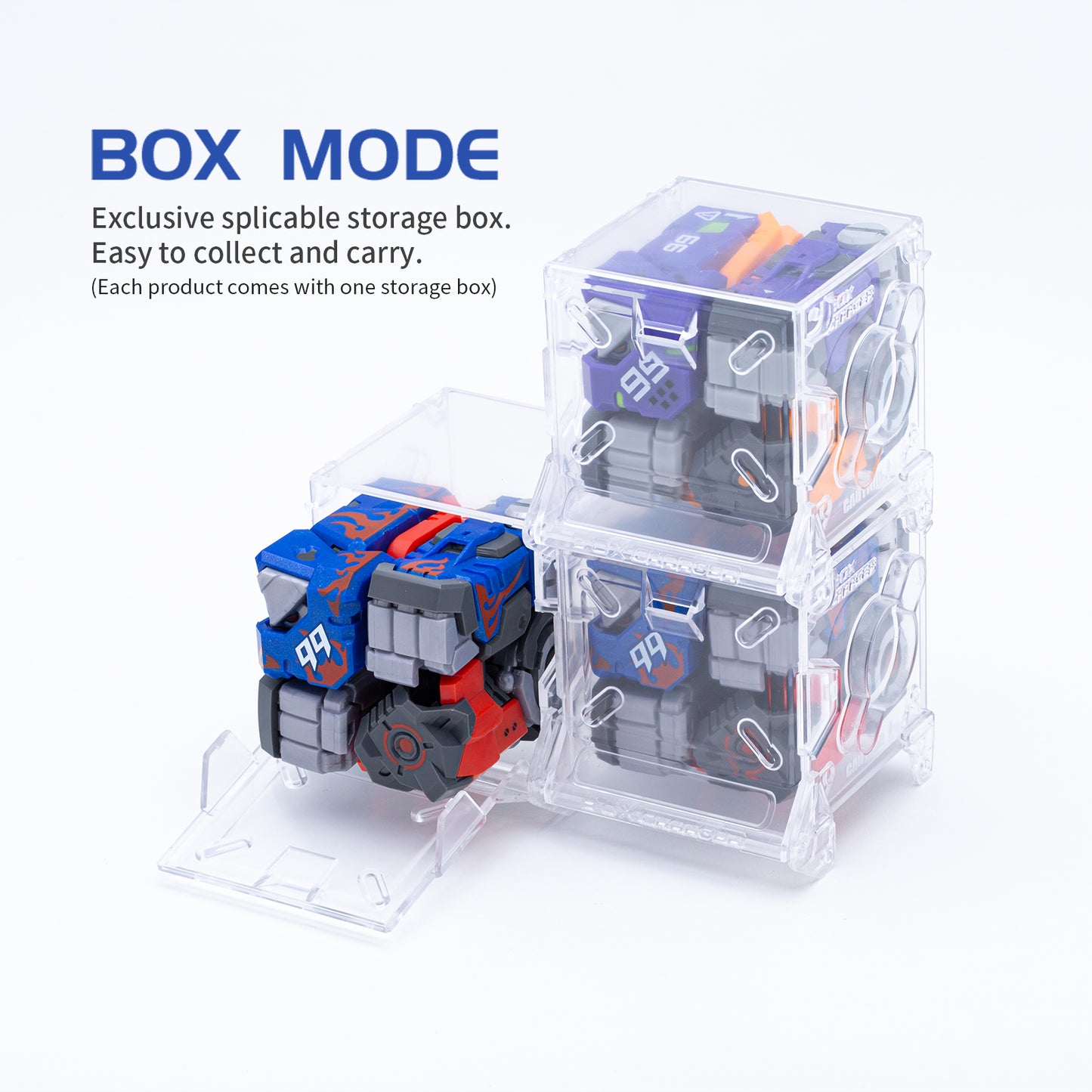 52TOYS BEASTBOX BB-03FJ JoJo Flame Gorillas Deformation Toys Action Figure, Transforms in Mecha and Cube