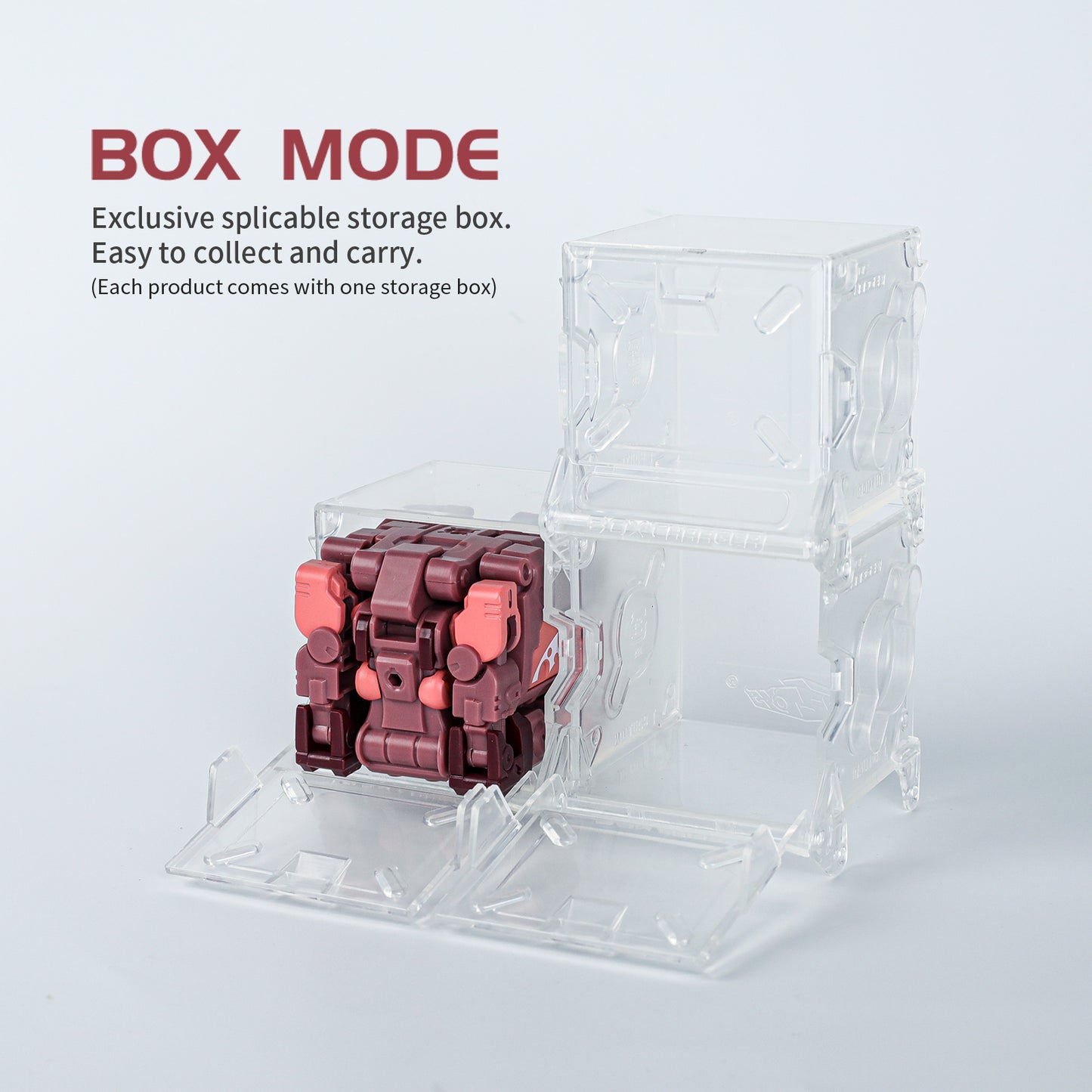 52TOYS BEASTBOX BB-07HA HIPPO Deformation Toys Action Figure, Transforms in Mecha and Cube