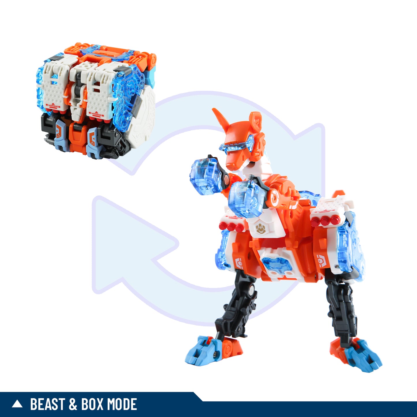 52TOYS BEASTBOX BB-35 RICOCHET Kangaroo Deformation Toys Action Figure, Transforms in Mecha and Cube