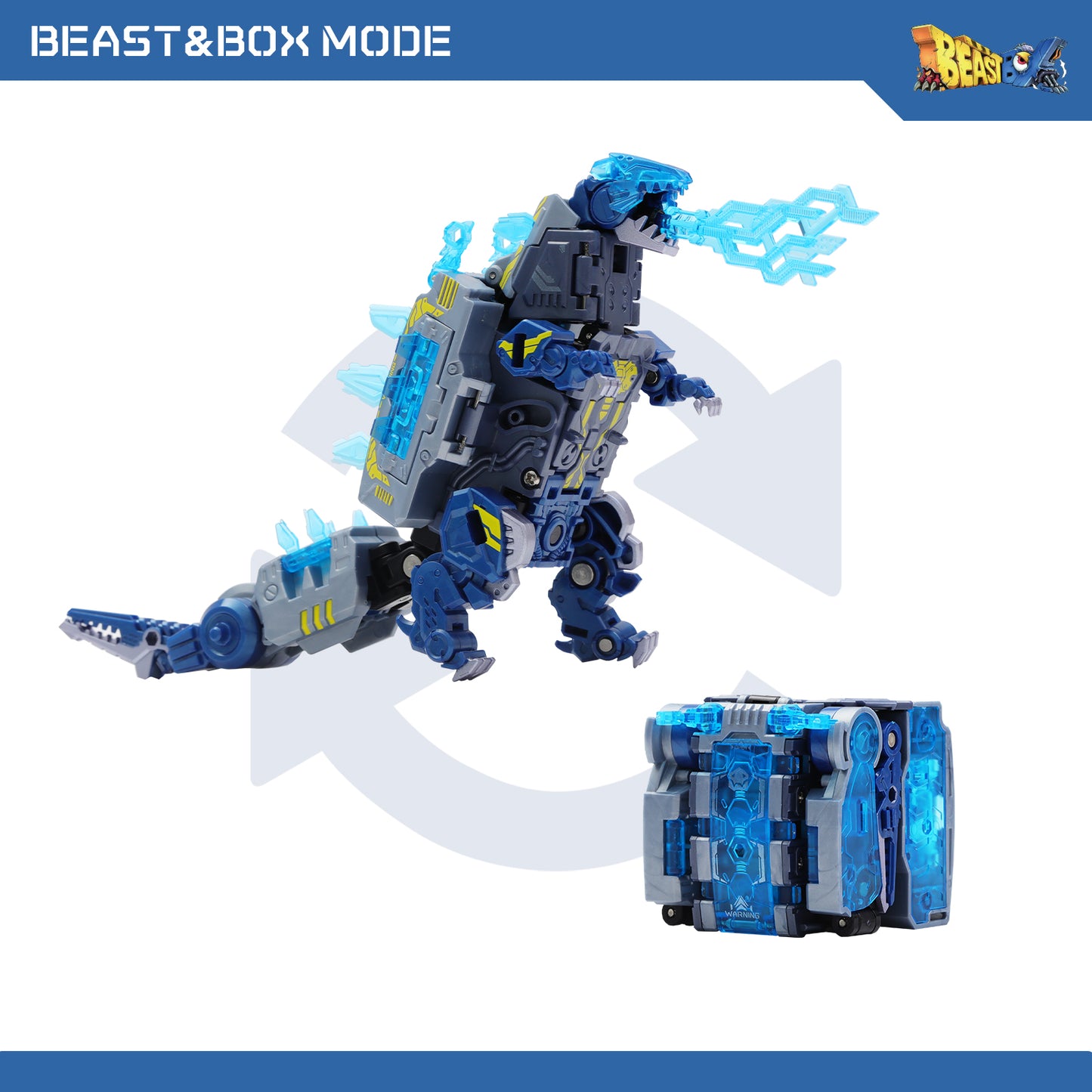 52TOYS BEASTBOX BB-29SZ Subzero Deformation Toys Action Figure, Transforms in Mecha and Cube