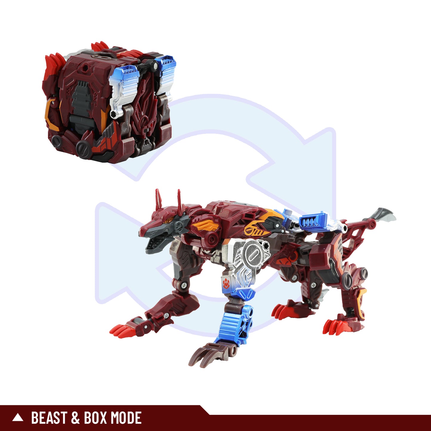 52TOYS BEASTBOX BB-31CH CHROMERIBS Deformation Toys Action Figure, Transforms in Mecha and Cube