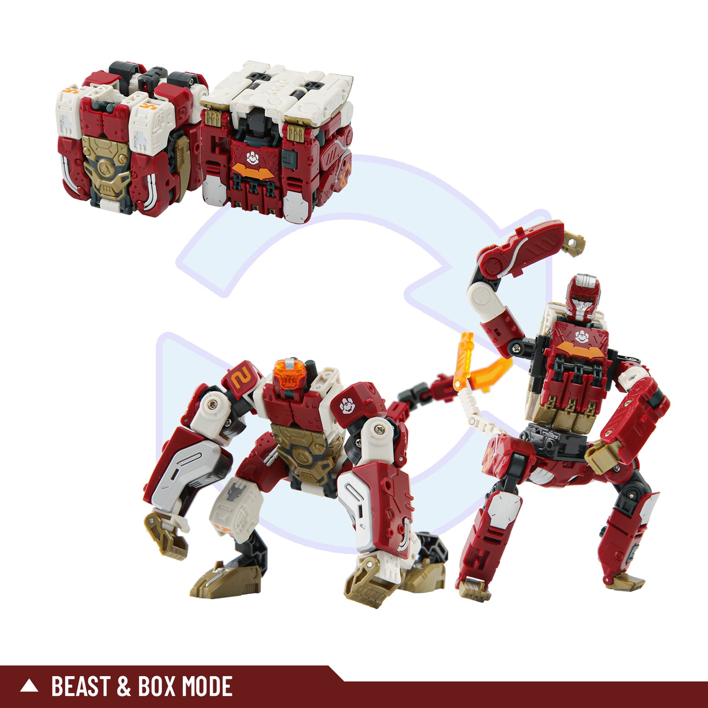 52TOYS BEASTBOX BB-34ME Mindust & Electric Eye Deformation Toys Action Figure, Transforms in Mecha and Cube
