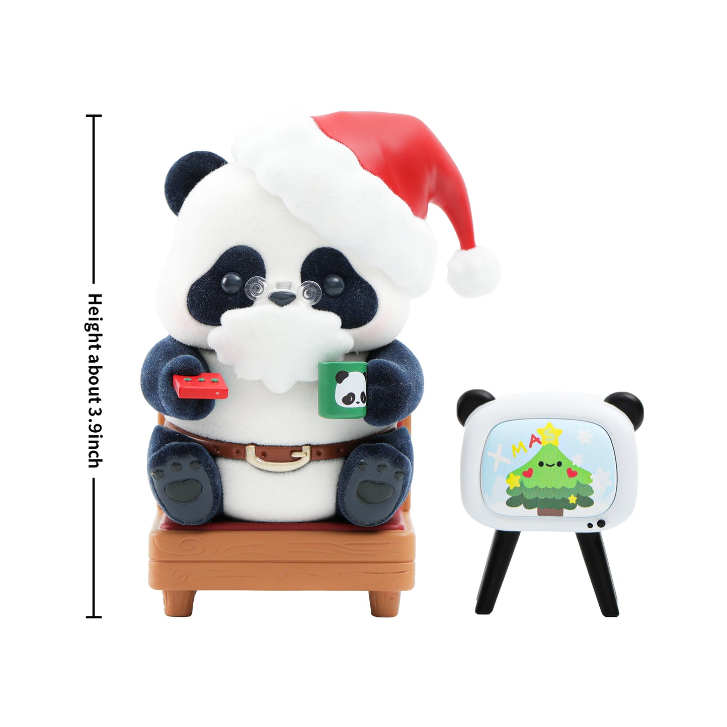 52TOYS Panda Roll Winter Limited - Peace and Joy Action Figure, Cute Kawaii Collectible Panda Figures Toys, Creative Gift