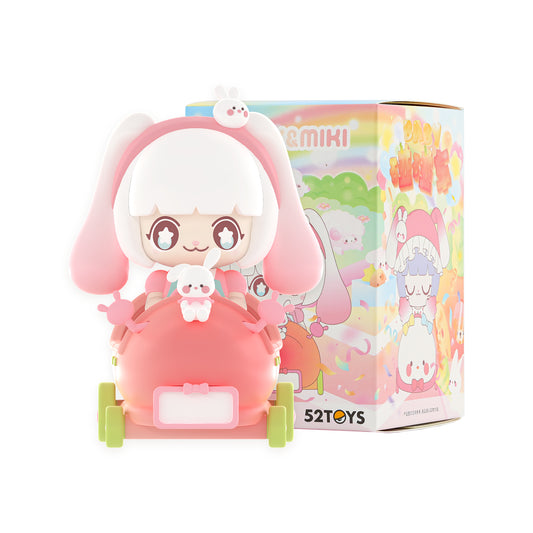 52TOYS Blind Box Kimmy&Miki Baby Bumper Cars Series, 1Pc Action Figure, Collectible Toy Desktop Decoration 3.3 Inch, Mystery Box Gift