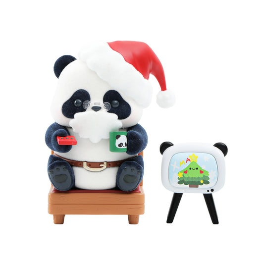 52TOYS Panda Roll Winter Limited - Peace and Joy Action Figure, Cute Kawaii Collectible Panda Figures Toys, Creative Gift