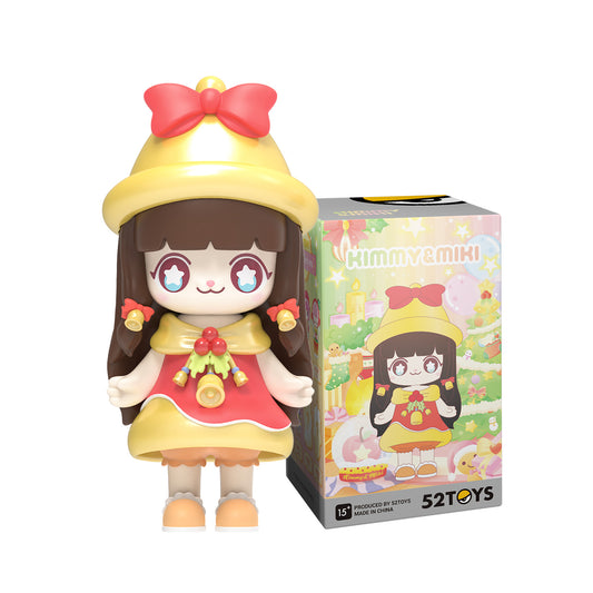 52Toys Blind Box Kimmy&Miki Merry Christmas, 1PC Action Figure, Collectible Toy Desktop Decoration 3 Inch, Gift for Christmas
