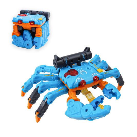 52TOYS BEASTBOX BB-18CL Blue Crab Deformation Toys Action Figure, Transforms in Mecha and Cube