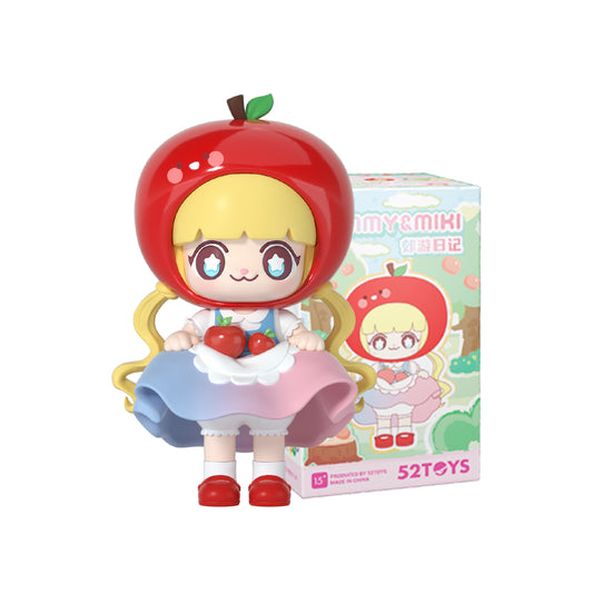 52TOYS Kimmy&Miki Outing Diary Blind Box, 1PC Action Figure Collectible Toy Art Cute Desktop Decoration 3 Inch Creative Gift for Birthday Party Christmas