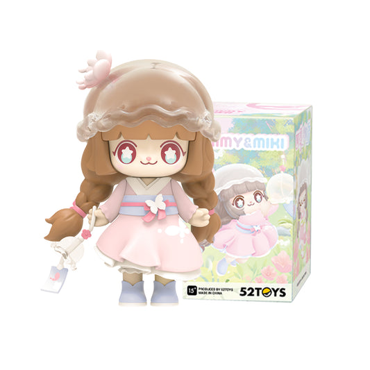 52Toys Kimmy & Miki Four Seasons Story Series 1PC Action Figure Collectible Toy Desktop Decoration 3.3 Inch Gift for Birthday Party Holiday
