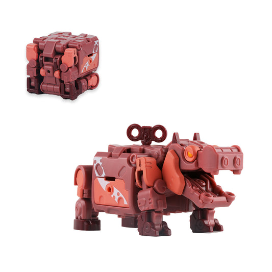 52TOYS BEASTBOX BB-07HA HIPPO Deformation Toys Action Figure, Transforms in Mecha and Cube