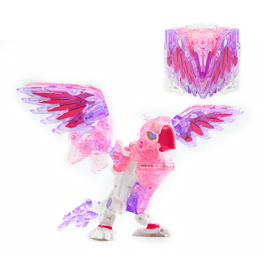 52TOYS BEASTBOX BB-10BL BLOSSOM Parrot Deformation Toys Action Figure, Transforms in Mecha and Cube