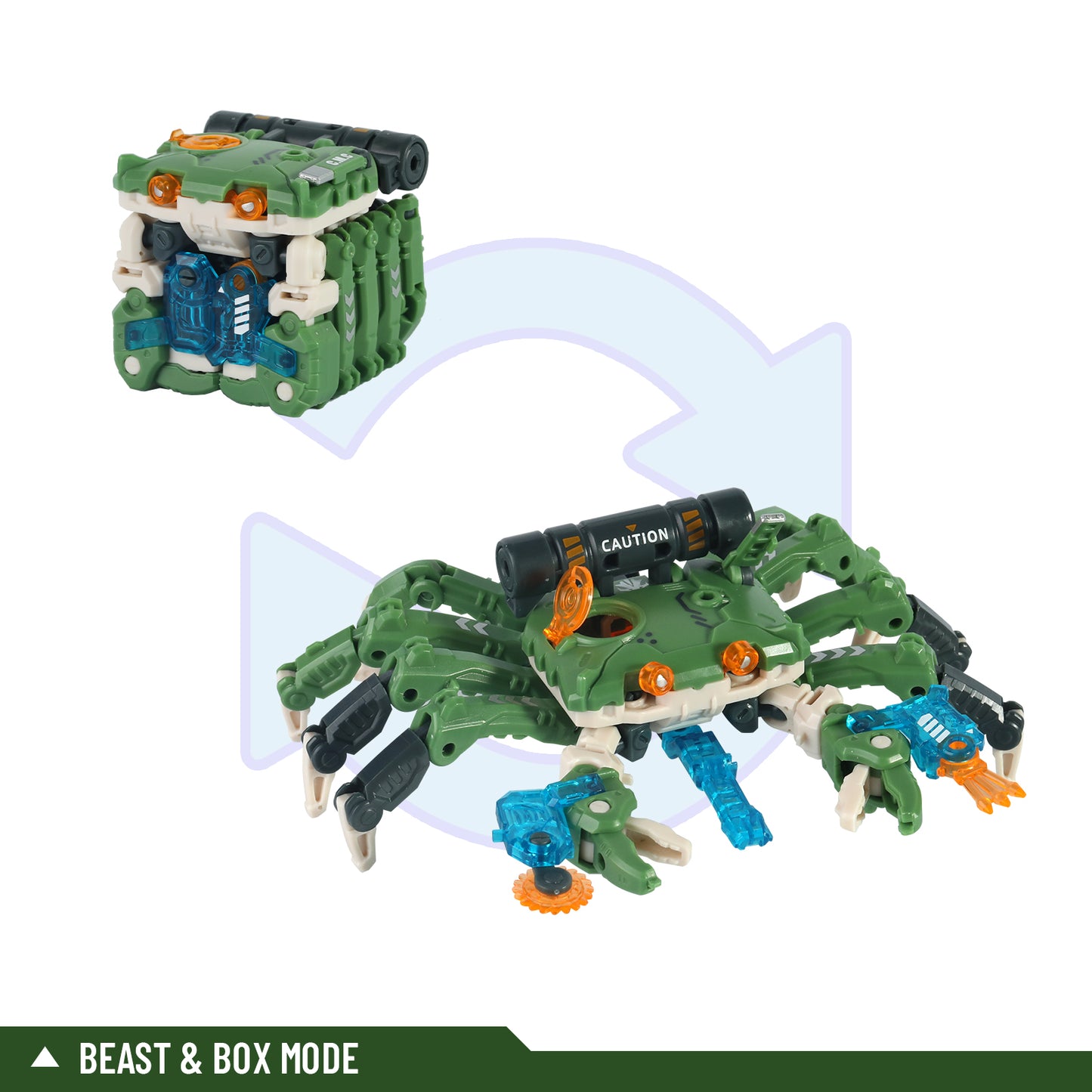 52TOYS BEASTBOX BB-16 KANIBAL Crab Deformation Toys Action Figure, Transforms in Mecha and Cube